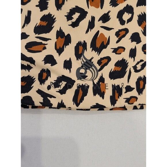 NWT Ryderwear Adapt One Shoulder Sports Bra Small Leopard Removable Padding - Picture 3 of 8